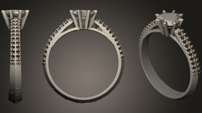 نموذج ثلاثي الأبعاد لآلة CNC خواتم مجوهرات خاتم الماس 13